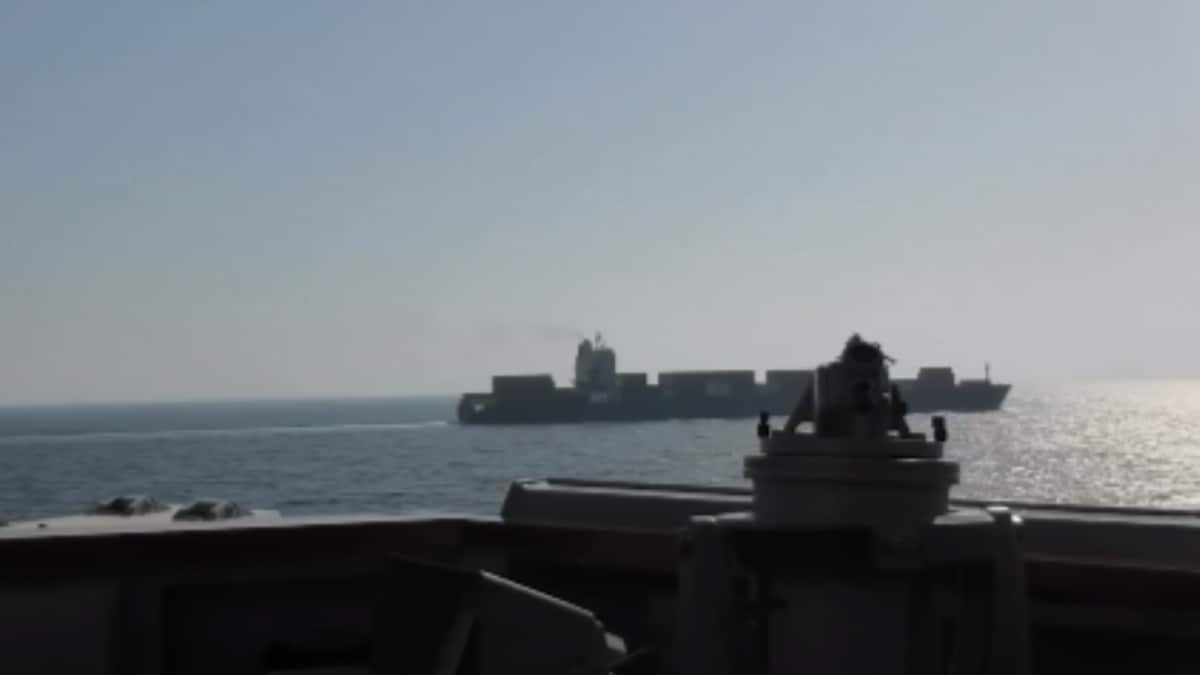 Video Captures Moment US Navy Fired At Iranian Cargo Ship 'Touska' Before Its Seizure