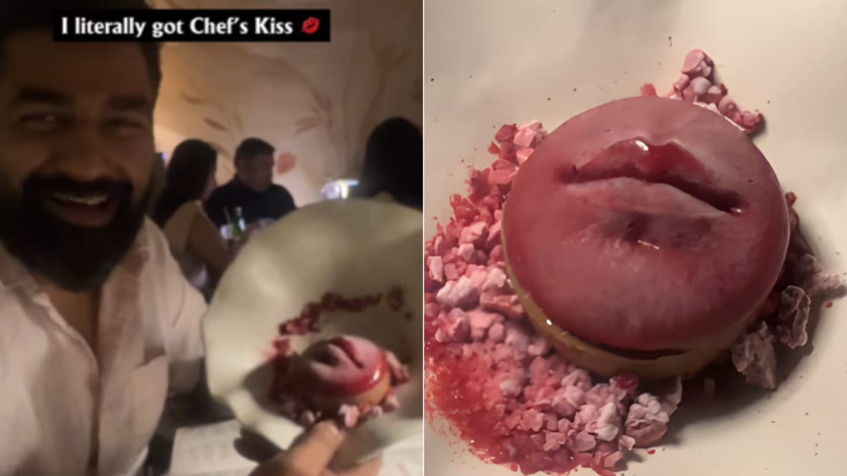 Viral ‘Chef’s Kiss’ Dessert in Pune Triggers Laughter, Shock and Pop‑Culture Buzz Online