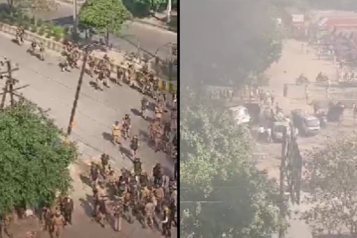 Noida Protest: Images, Videos Show Large-Scale Destruction As Workers' Agitation Turned Violent