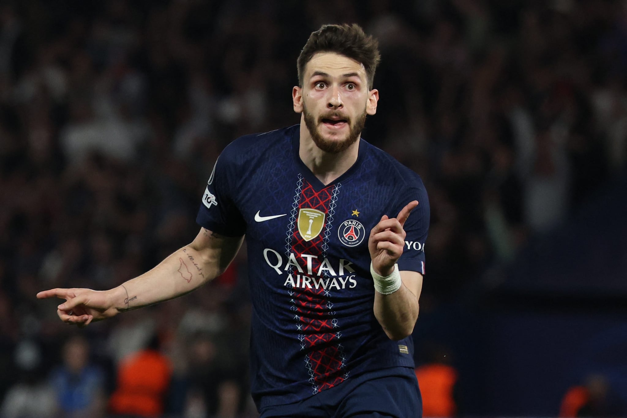 PSG's showstopper Kvicha Kvaratskhelia, who's dazzled in the UCL, will be missed in the global showcase this June (AFP)