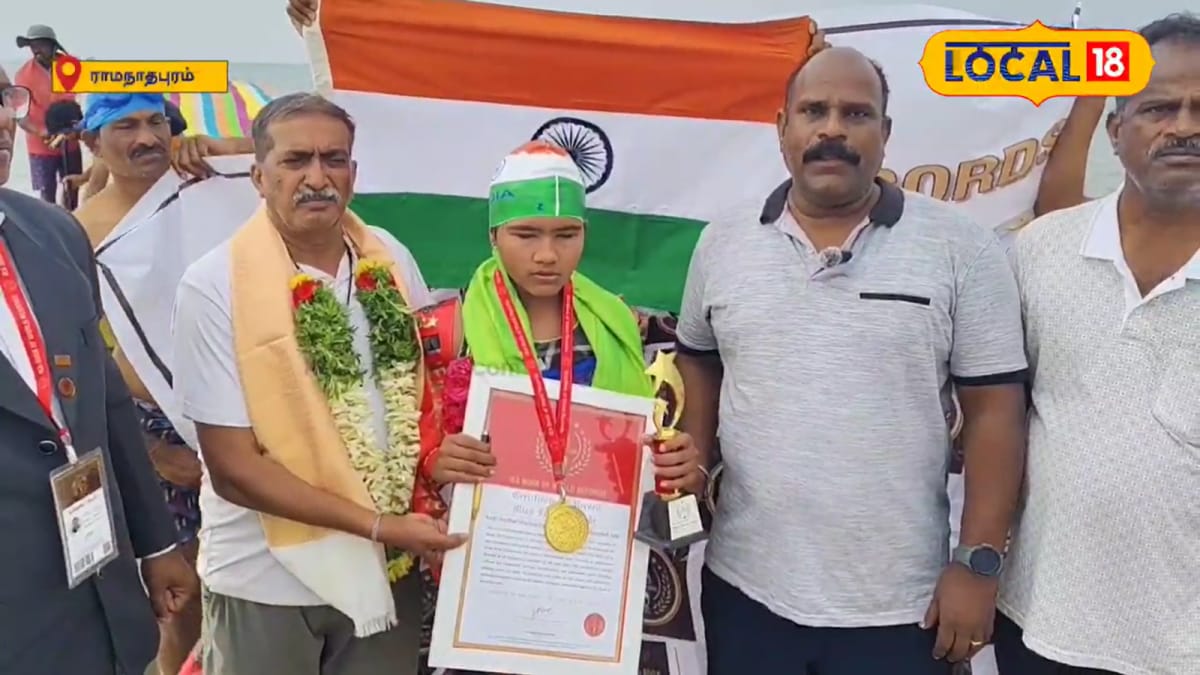 Visually Impaired Nagpur Teen Sets World Record, Swims 25km Across Palk Strait In 11 Hours