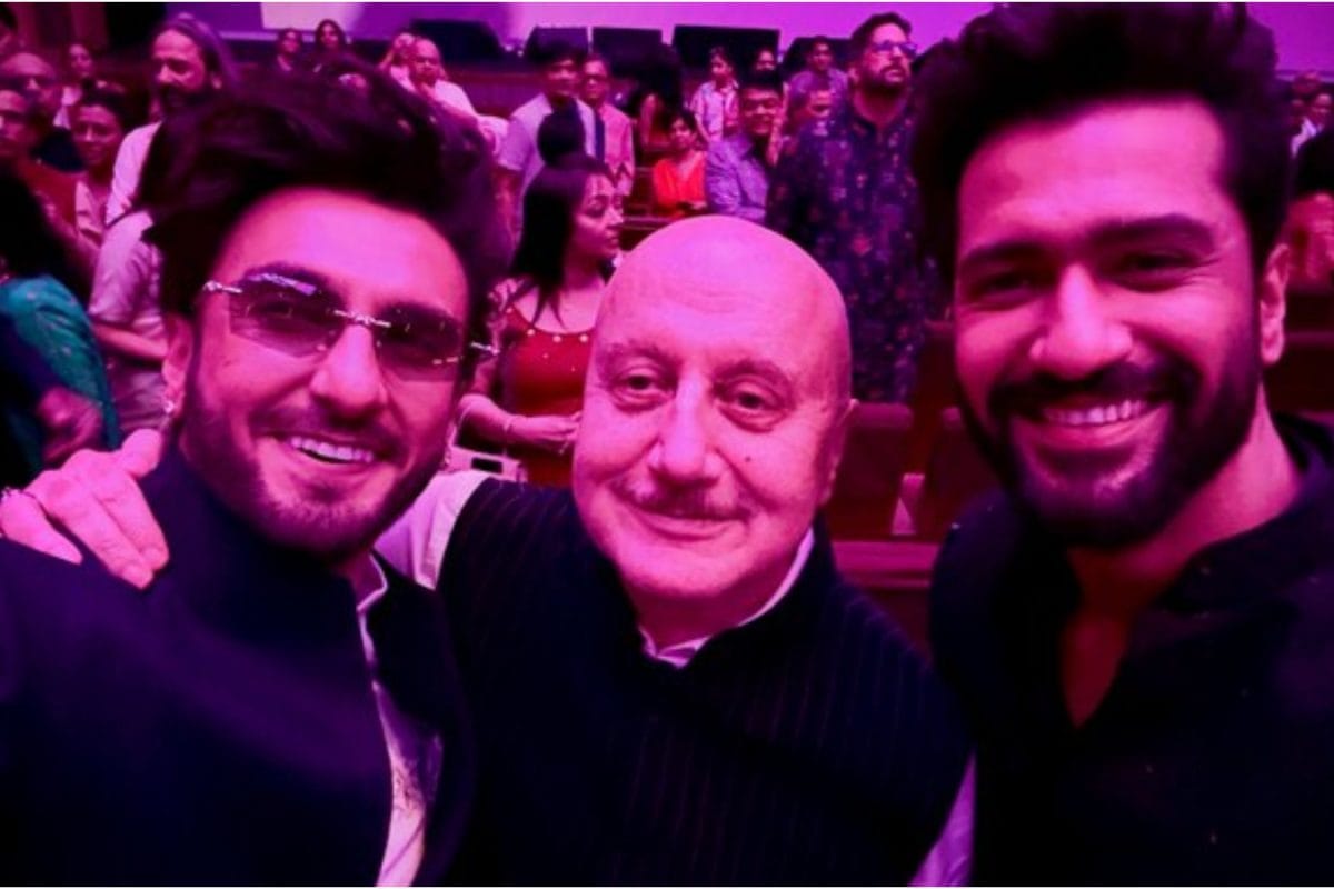 Anupam Kher Feels 'Slightly Competitive' As He Poses With Dhurandhar Ranveer Singh, Chhaava Vicky Kaushal