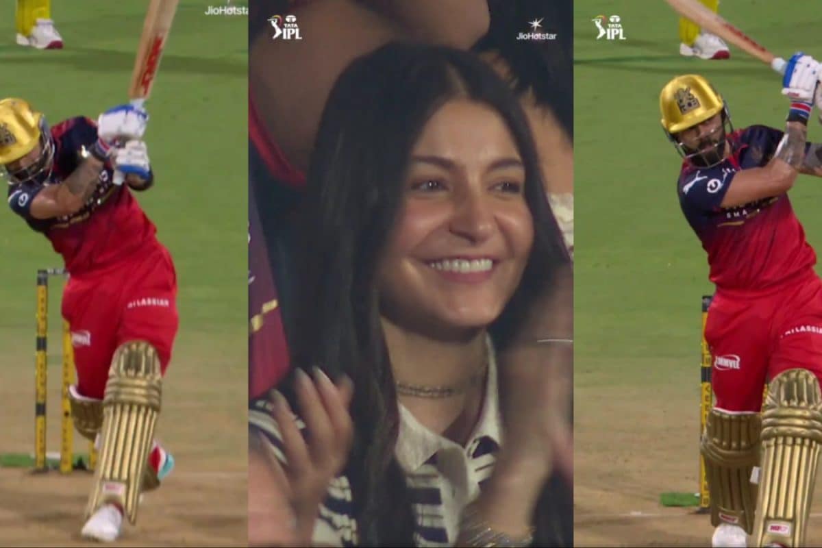 Anushka Sharma's Reaction After Virat Kohli Hits No-Look 6 Against CSK Goes Viral | Watch