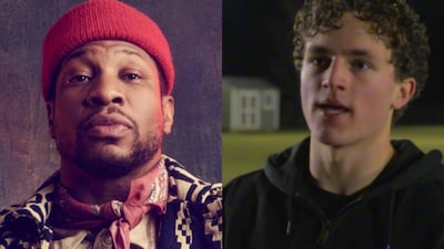 Jonathan Majors and co-star JC Kilcoyne suffered a fall during filming when a window shattered