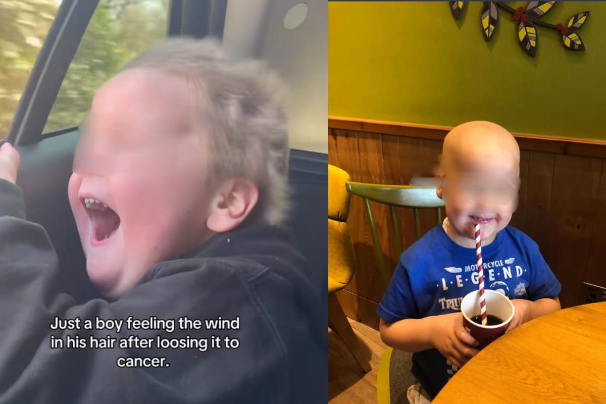 'Just A Boy Feeling The Wind In His Hair': Young Cancer Survivor’s Emotional Moment Is Melting Hearts Online