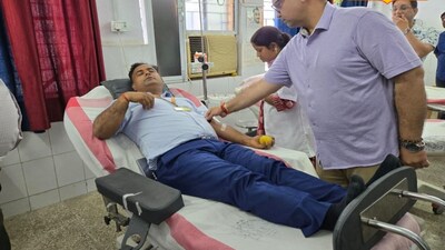 Bihar’s District Magistrate rushed to Sadar Hospital at night after a WhatsApp alert, donated blood for a critical C-section, saving a 24-year-old mother. (Local18)