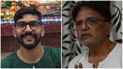 (Left) Dixit Solanki, First Indian Sailor Killed off Oman in Iran War Fallout; Family Seeks Proof of Death ; (Right) Dixit Solanki' Father Amritlal.