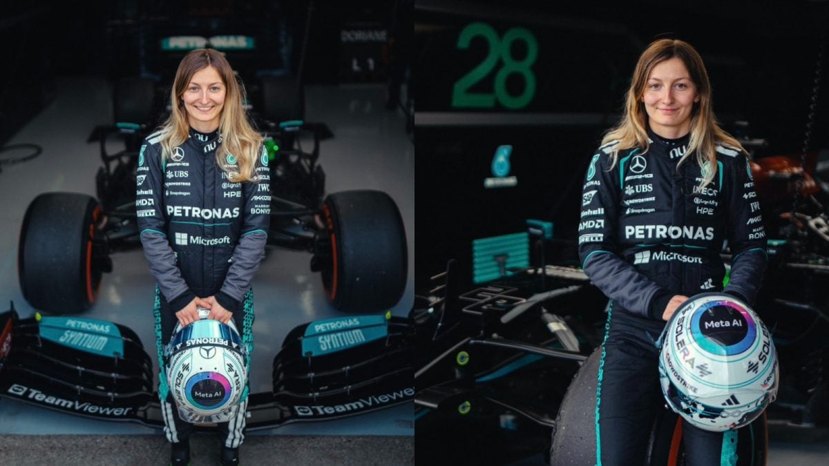 Doriane Pin Etches F1 History As First Woman To Drive A Mercedes F1 Car | WATCH