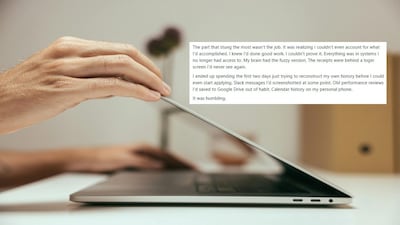 The co-worker reached the employee asking if he had heard anything and that she had just been let go.