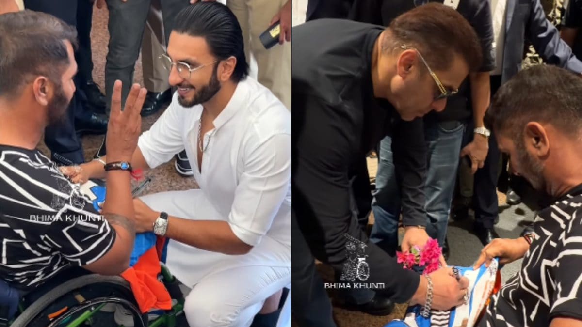 Bollywood Titans Ranveer Singh and Salman Khan Share Heartwarming Airport Encounter with Cricketer Bhima Khunti after Anant Ambani’s Grand Birthday Bash