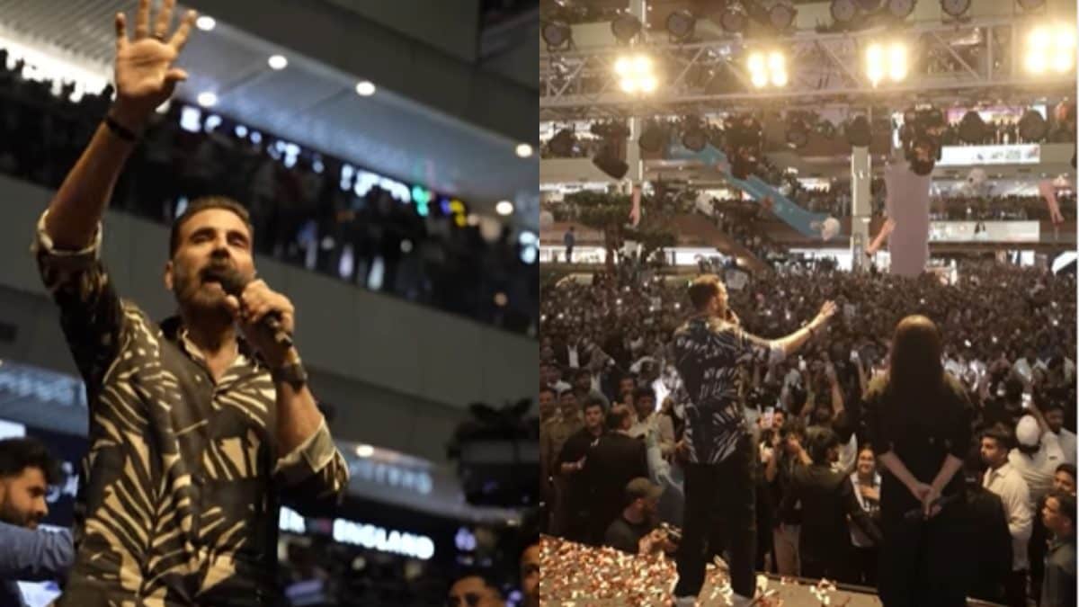 Crowd Madness at Noida Mall: Akshay Kumar’s Shock at Bhooth Bangla Promo