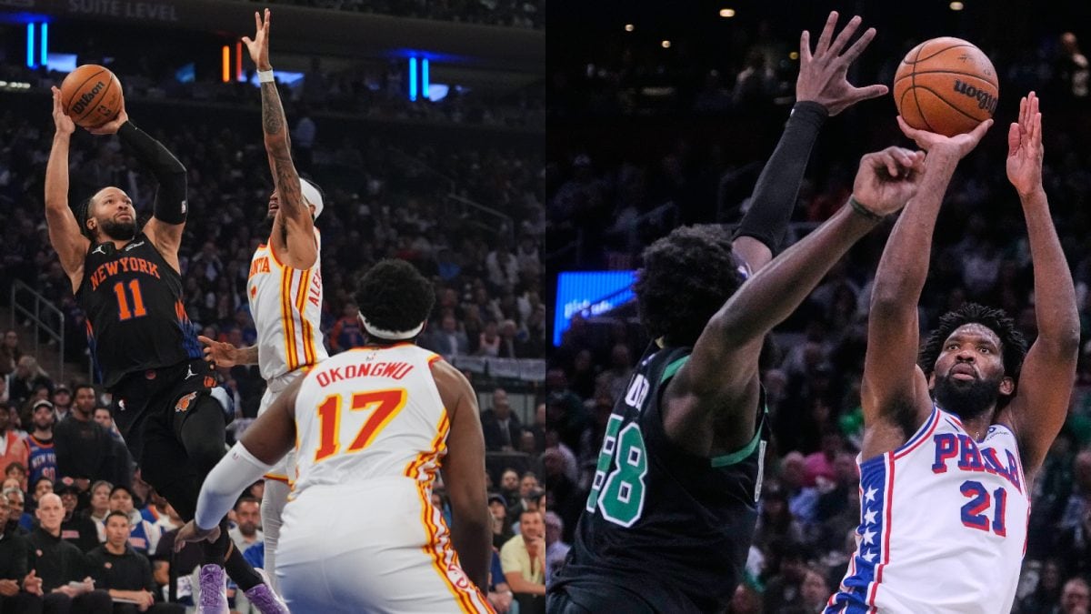 NBA Playoffs: Brunson Explodes As Knicks Thump Hawks; Embiid Keeps 76ers Alive