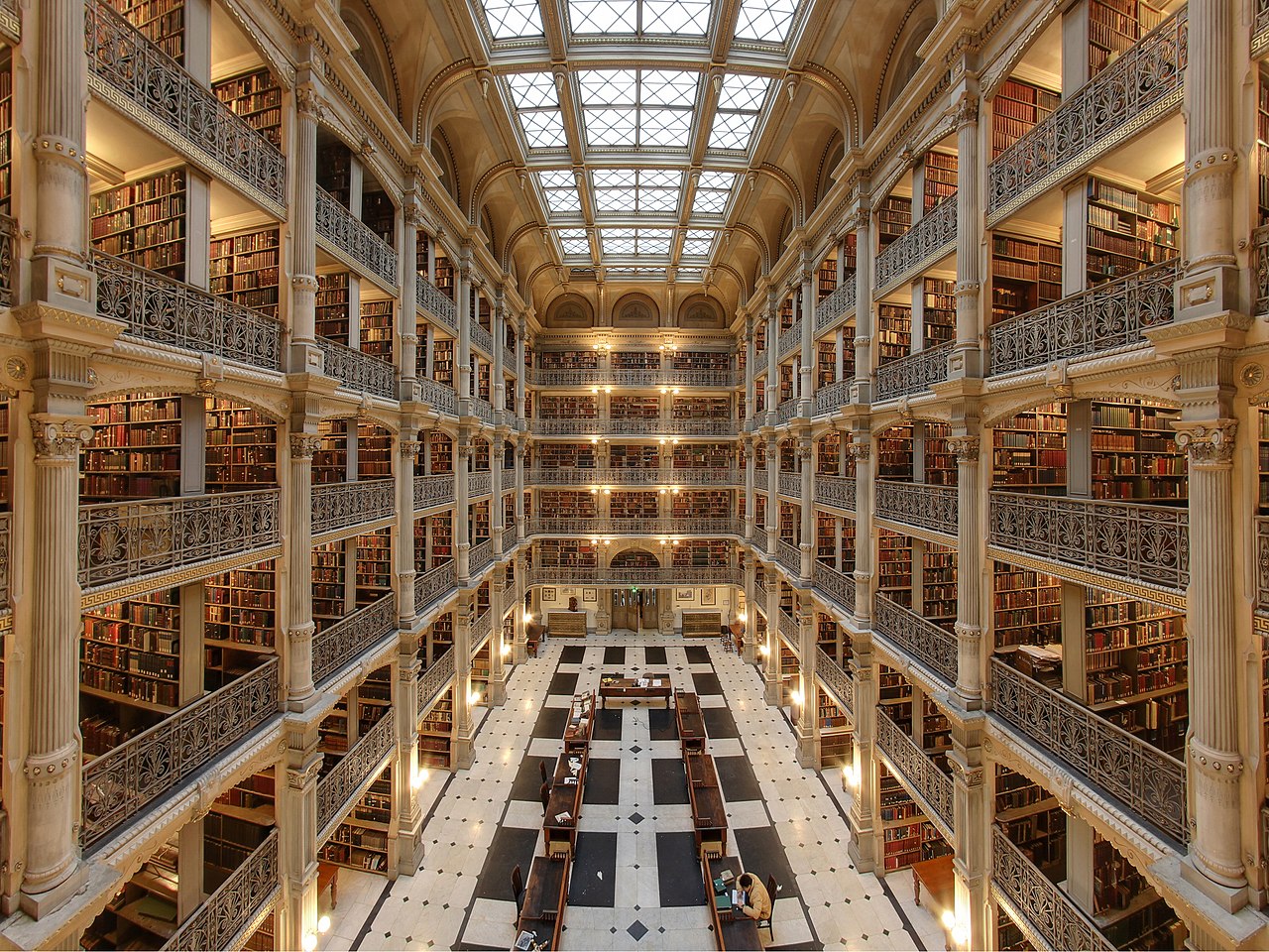 George Peabody Library, Baltimore, US