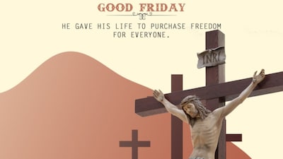Good Friday: A moment of reflection on the sacrifice of Jesus Christ and the hope of redemption it offers. (Image: Shutterstock)