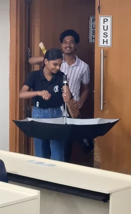 From Buckets To Umbrellas: IIT Bombay’s ‘No Bag Day’ Goes Viral