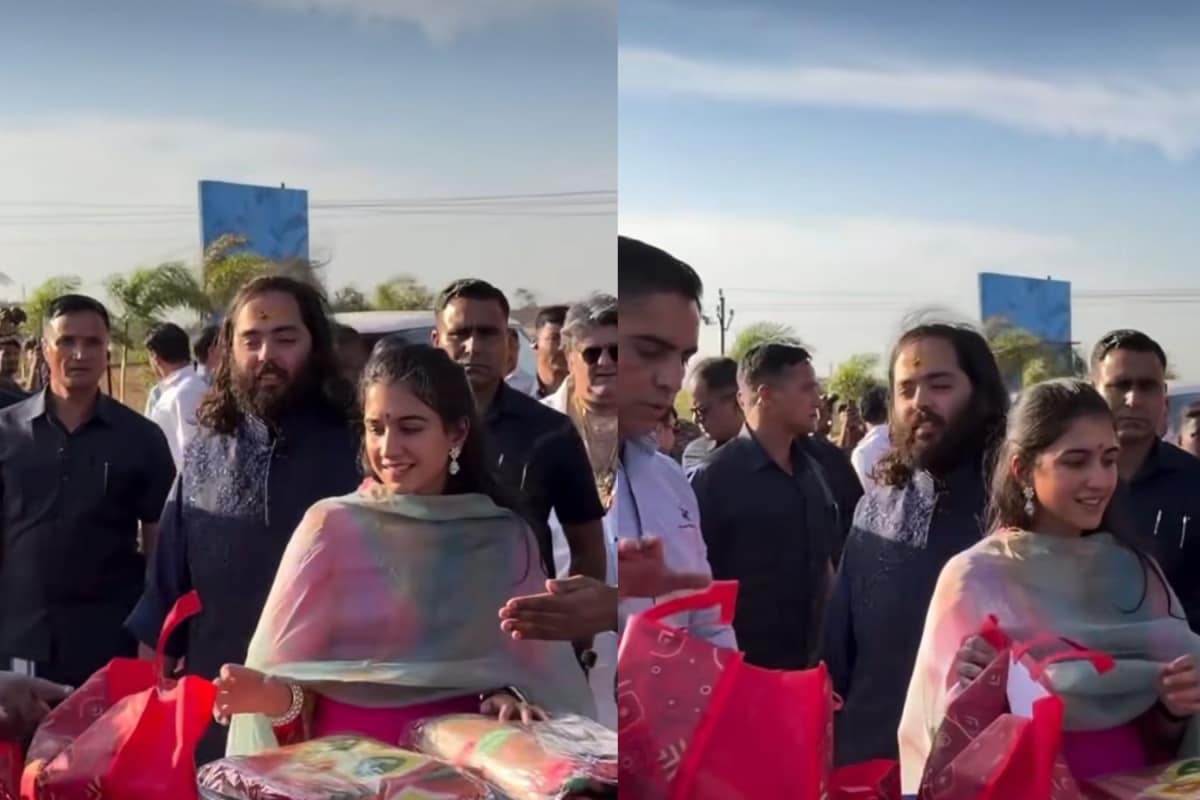 Radhika Merchant Keeps It Simple At A Local Temple With Anant Ambani