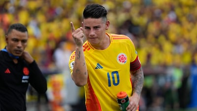 Colombia's football team captain James Rodriguez (AP)