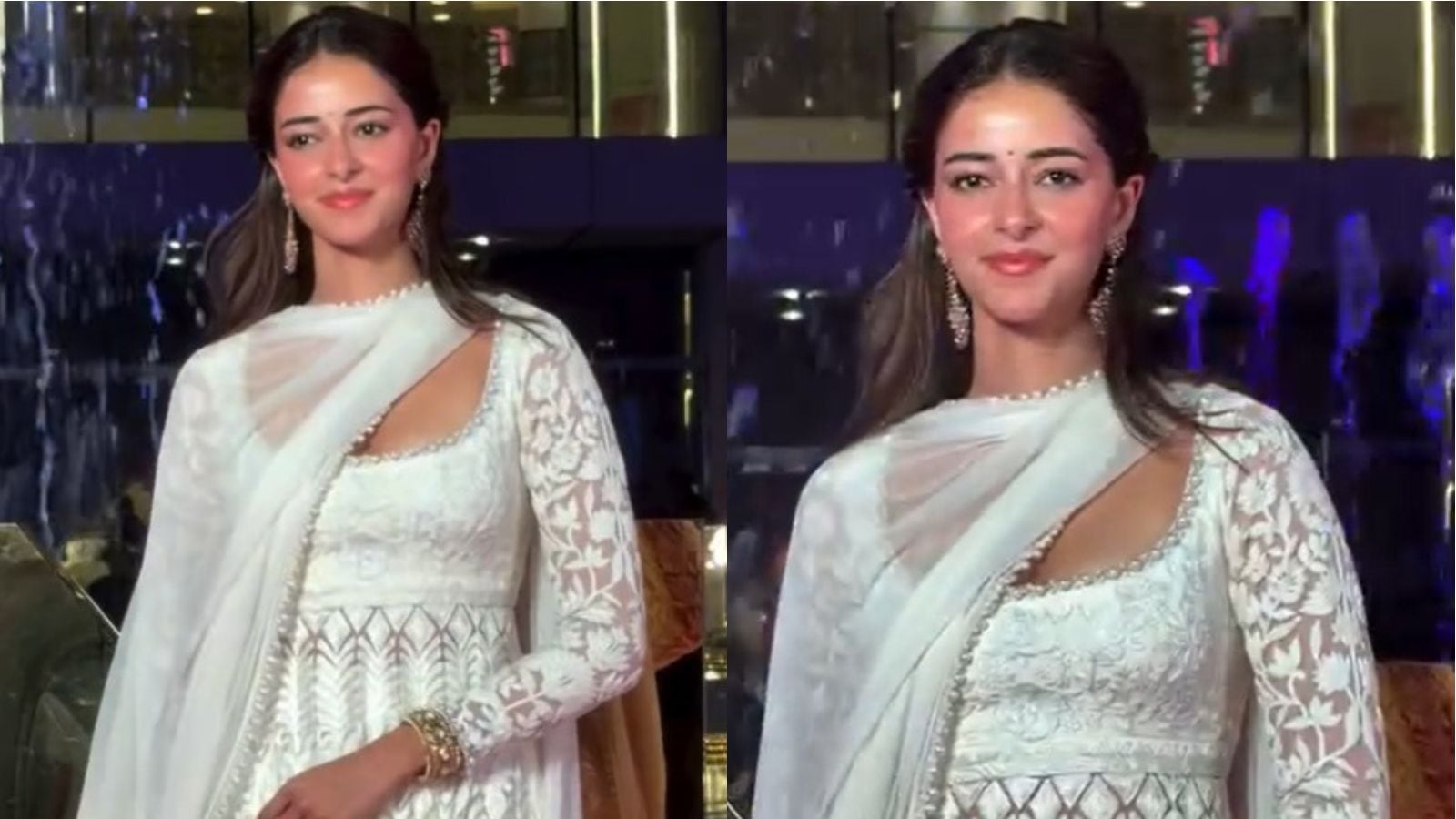 The Call Me Bae actor added festive cheer to the anniversary celebrations in a Manish Malhotra classic silhouette and jewellery.