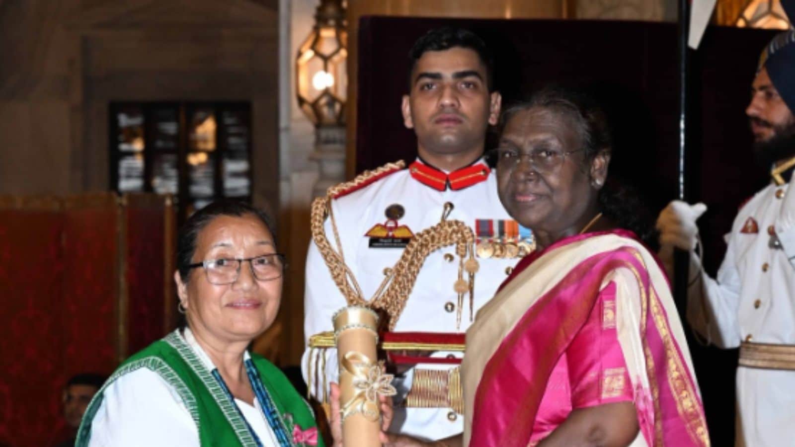 Jumde Yomgam Gamlin is a social worker known for her efforts in de-addiction and community welfare in Arunachal Pradesh. She has been actively involved in helping individuals overcome substance abuse and promoting awareness about rehabilitation and healthy living.Through her grassroots initiatives, she has contributed to improving lives and strengthening communities in the region. In recognition of her service in social work, particularly in de-addiction, she was awarded the Padma Shri in 2025. (Credits: Instagram)