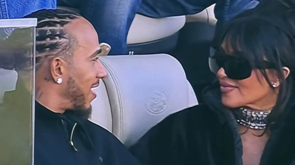 Lewis Hamilton Blows Kiss To Girlfriend Kim Kardashian At Monaco Grand Prix