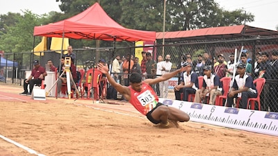 Lakshadweep's Abdul Fattah at the Khelo India Tribal Games