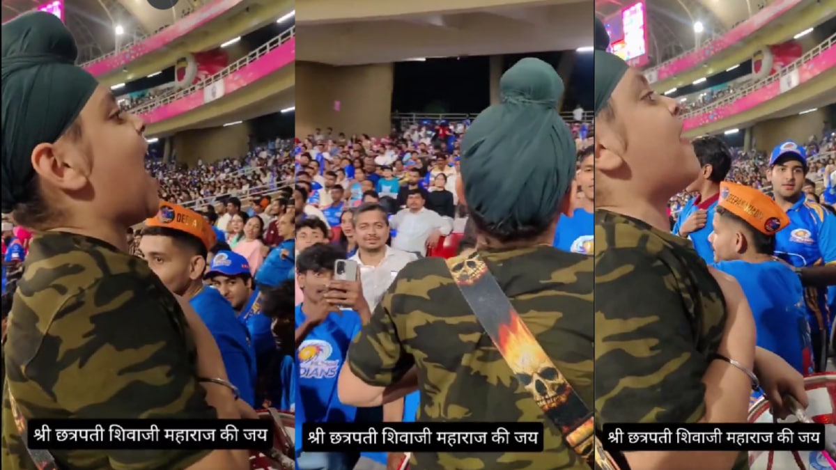 Stadium Echoes With Chhatrapati Shivaji Maharaj Chant Led By Young Fan