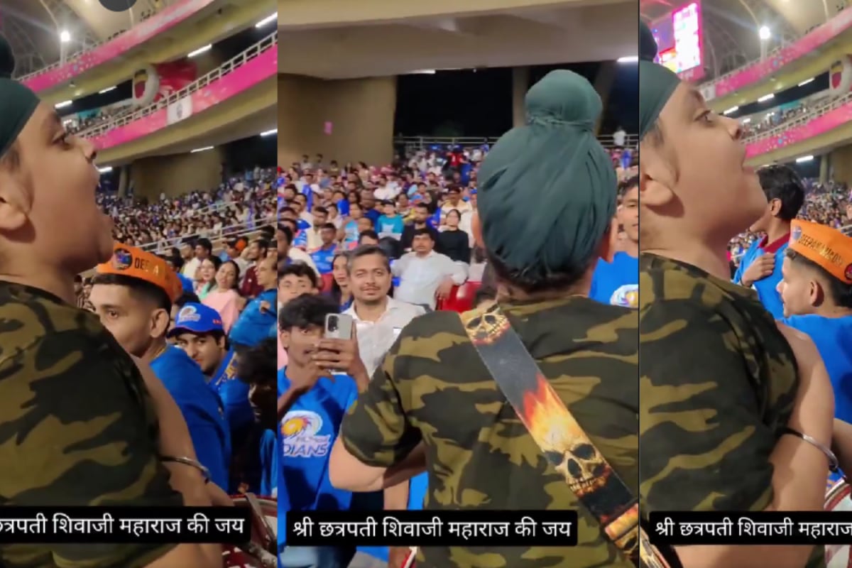 Young Boy Chants ‘Jai Shivaji Maharaj’ During IPL Match, Video Goes Viral