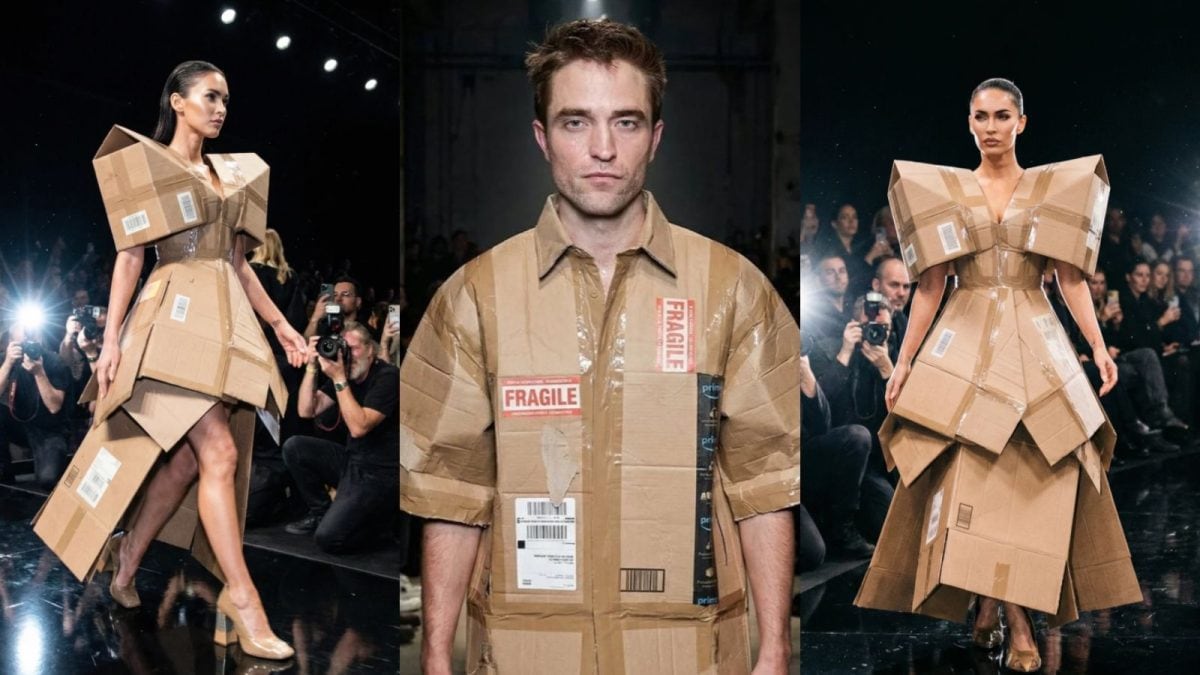 The Crazy Cardboard Dress That Everyone Thought Was a Balenciaga Masterpiece