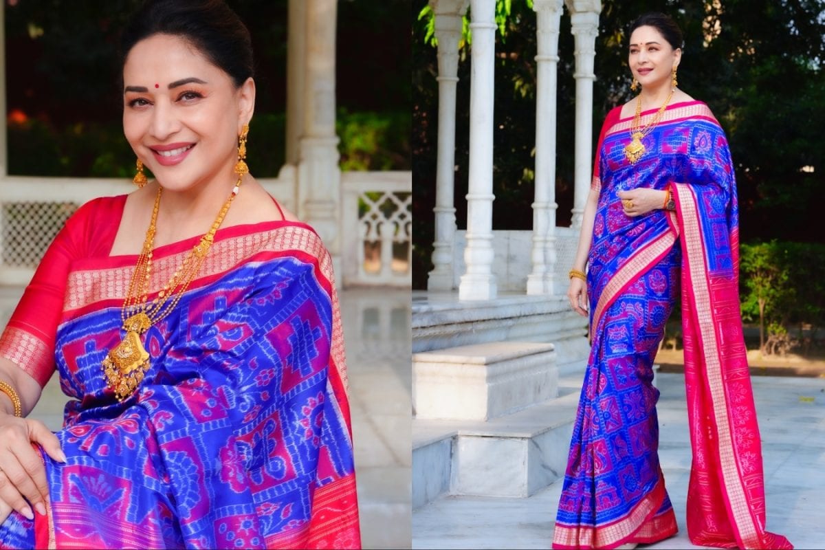 Madhuri Dixit Turns The Spotlight On Odisha Handloom In A Striking Silk Saree