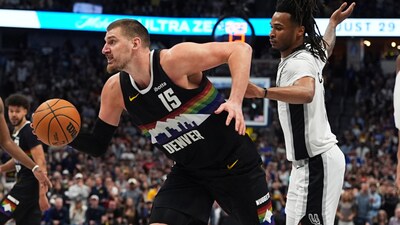 NBA: Nikola Jokic helped Denver Nuggets beat San Antonio Spurs (AP)