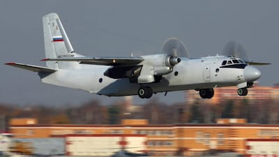 A file photo of Russian An-26 military transport plane.