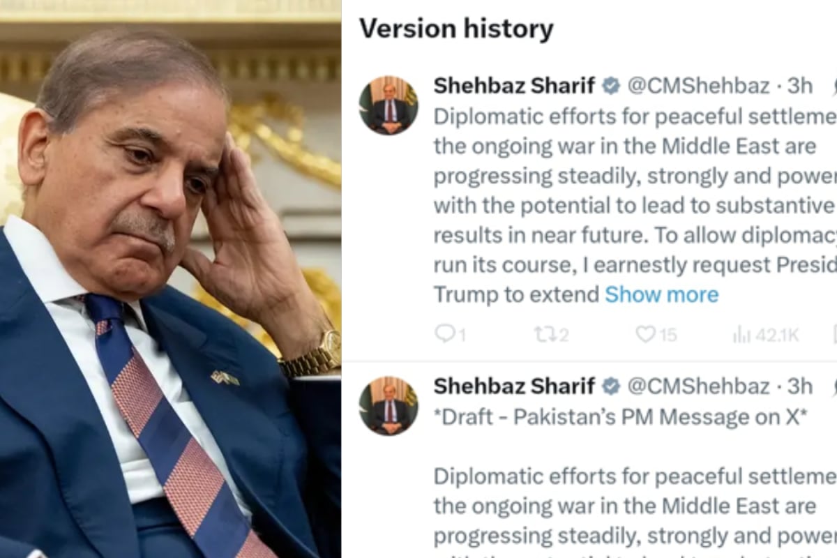 Shehbaz Sharif’s 'Draft' Tweet On Iran War: Is Pakistan’s Messaging Being Scripted Elsewhere?