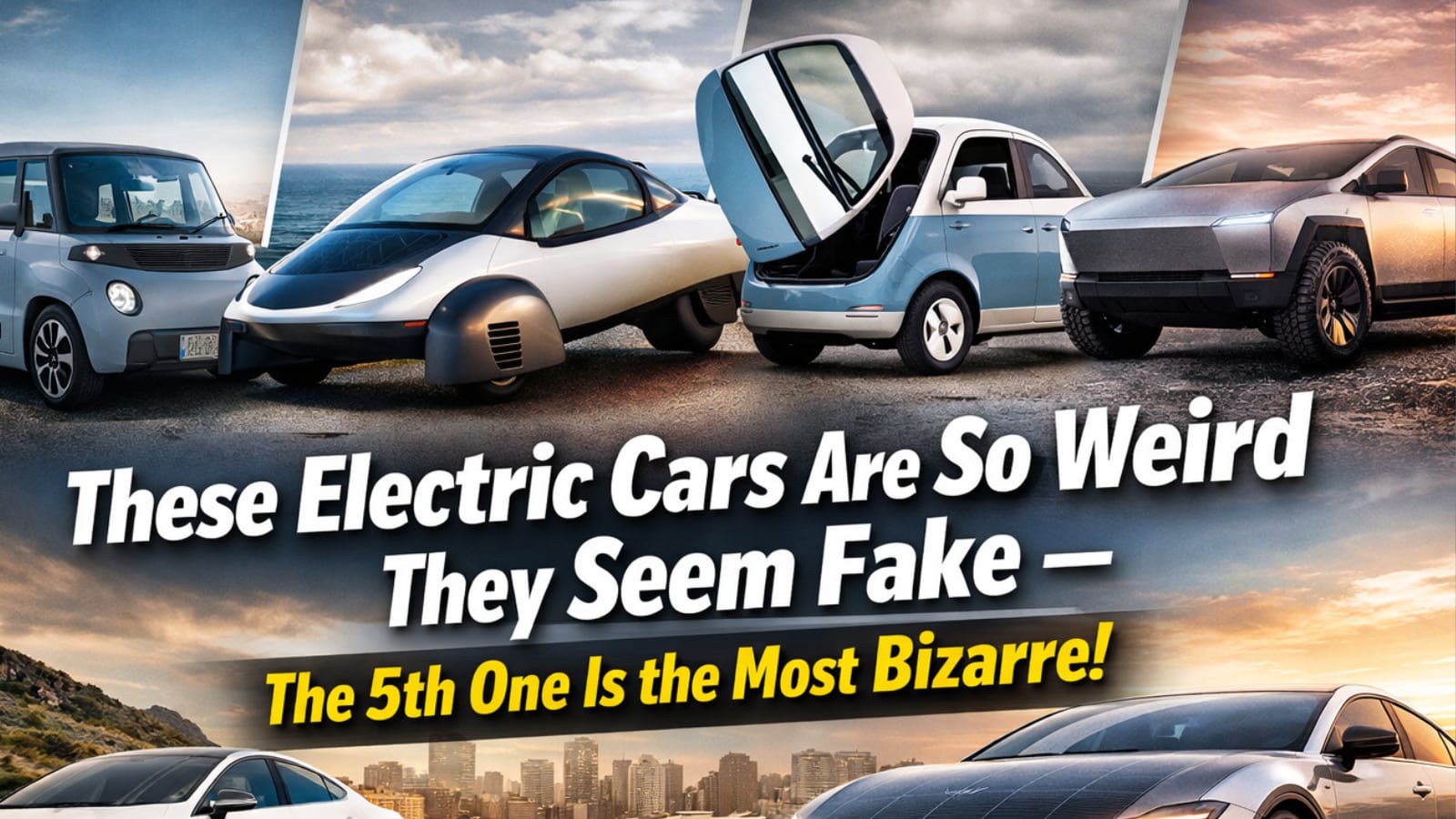 These Electric Cars Are So Weird They Seem Fake: 5th One Is The Most Bizarre