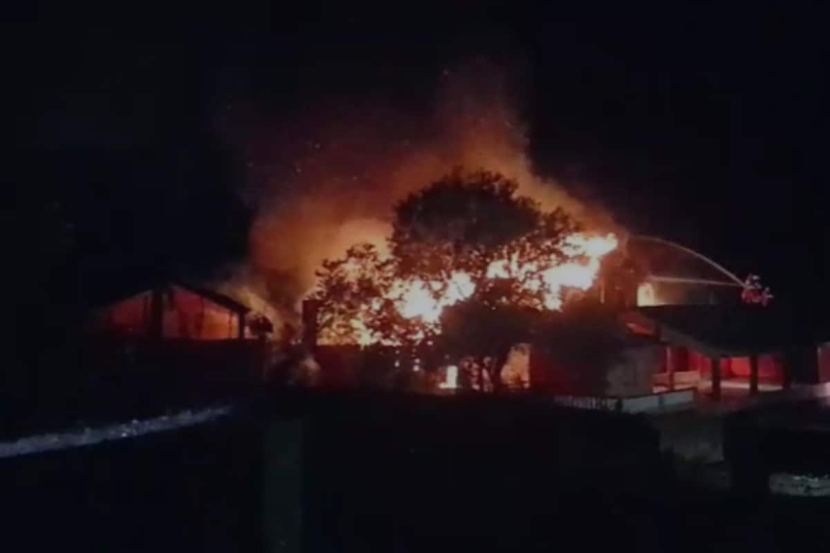Massive Fire Breaks Out At Resort Near Ashvem Beach In Goa