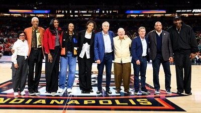 All nine members of the Naismith Basketball HOF Class of 2026 (Credit: X/Hoophall)