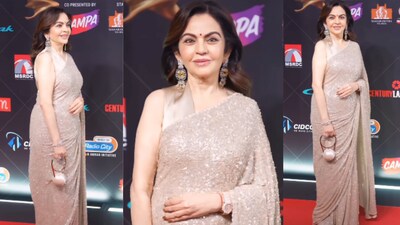 नीता अंबानींनी ईशाची सब्यसाची साडी पुन्हा परिधान केली, वारसा फॅशनचा संदेश दिला