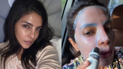 Priyanka Chopra shares her Varanasi shoot morning routine in Hyderabad. (Photos: Instagram)