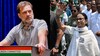 the Congress leader said the theft of Assam and Bengal’s mandate is a big step forward by the BJP in its mission to destroy Indian democracy.. (Photos: PTI, AFP)