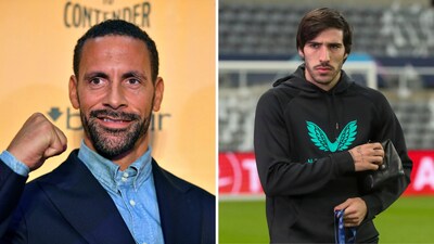 Manchester United legend Rio Ferdinand and Newcastle star  Sandro Tonali (PTI/AP)
