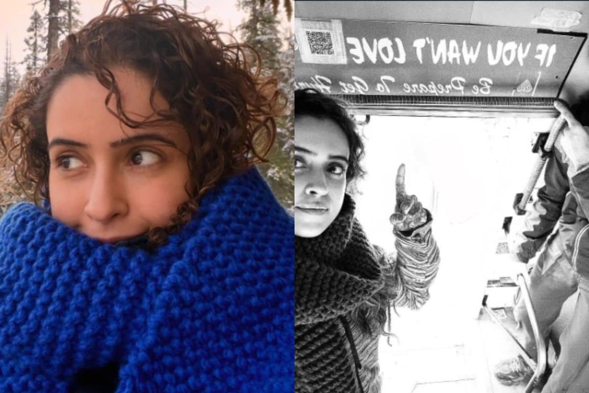 'We Came, We Shot, We Froze': Sanya Malhotra Wraps Up Kashmir Schedule Of Sundar Poonam, Shares BTS Pics
