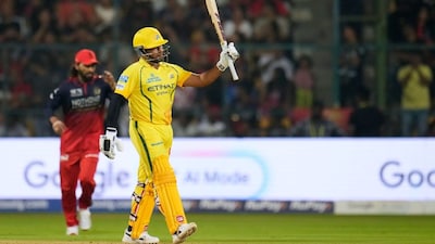 Sarfaraz Khan scored a fifty against RCB