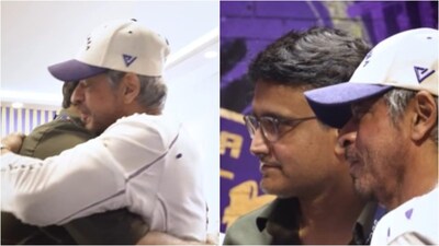 Shah Rukh Khan meets Sourav Ganguly