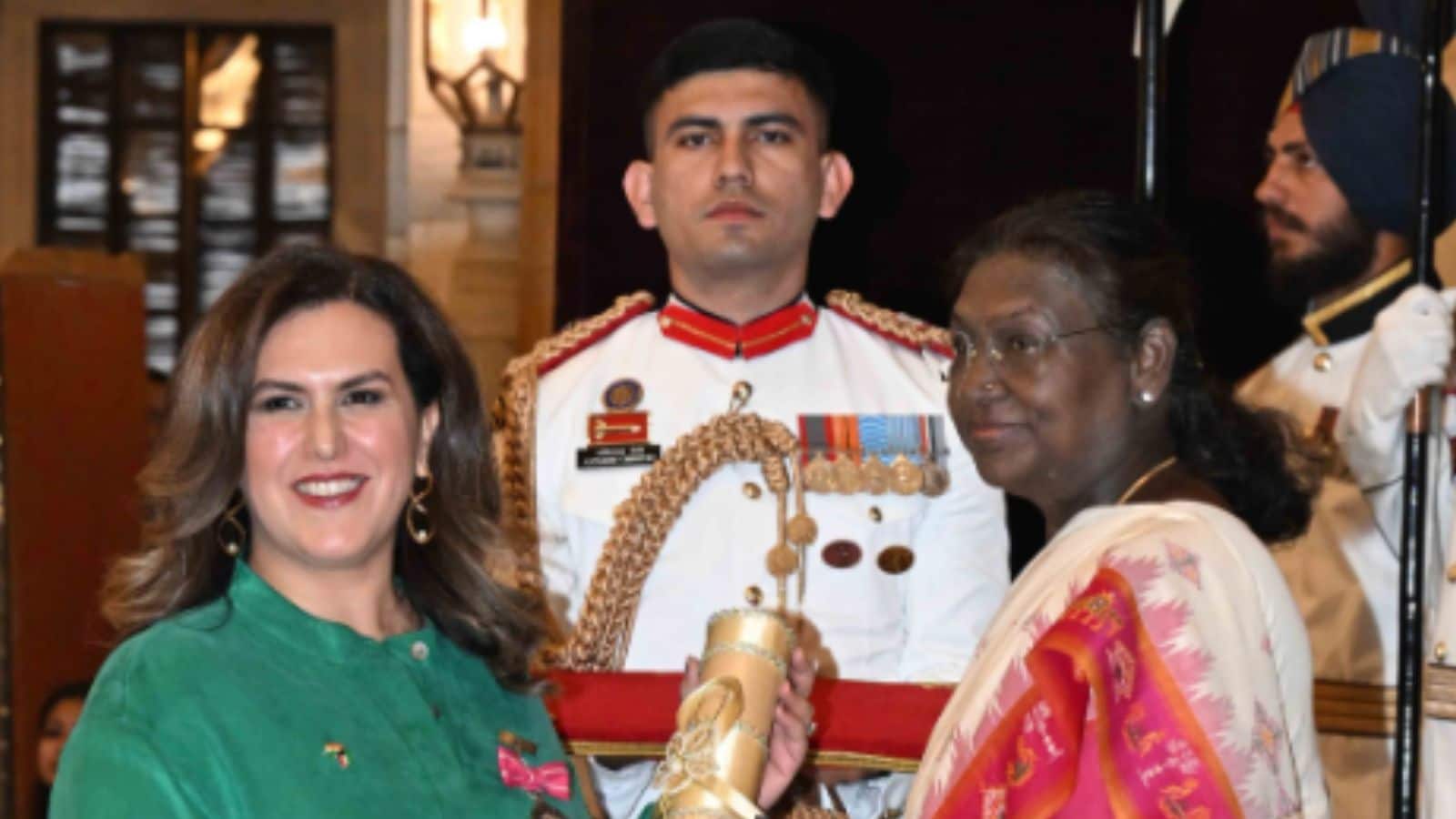 Shaikha Ali Jaber Al-Sabah is a yoga practitioner and wellness advocate from Kuwait, known for promoting yoga and holistic well-being in the region. She has contributed to spreading awareness about the benefits of yoga as a lifestyle practice for physical and mental health.In recognition of her contribution to the field of yoga, she was awarded the Padma Shri in 2025. (Credits: X)