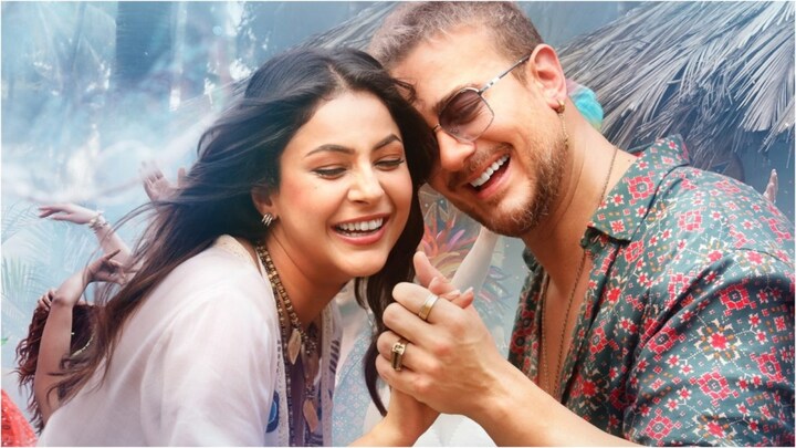 Shehnaaz Gill and Saad Lamjarred promoting their new single Bezaf