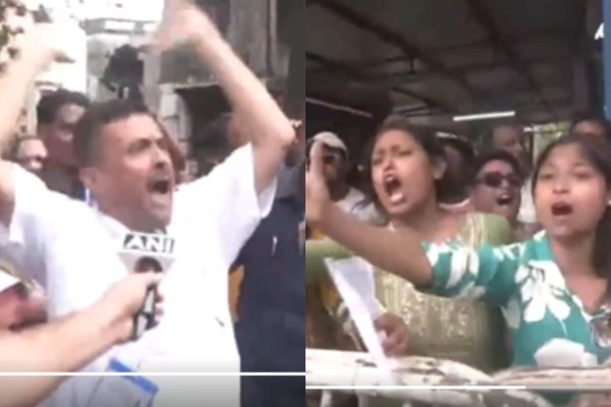 'Joy Bangla' Vs 'Jai Sri Ram': TMC Supporters, Suvendu Adhikari Face-Off Near Poll Booth | Watch