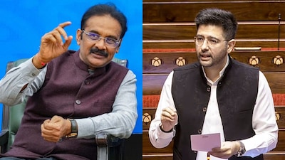 AAP MP Ashok Mittal and Punjab MP Raghav Chadha. (PTI)