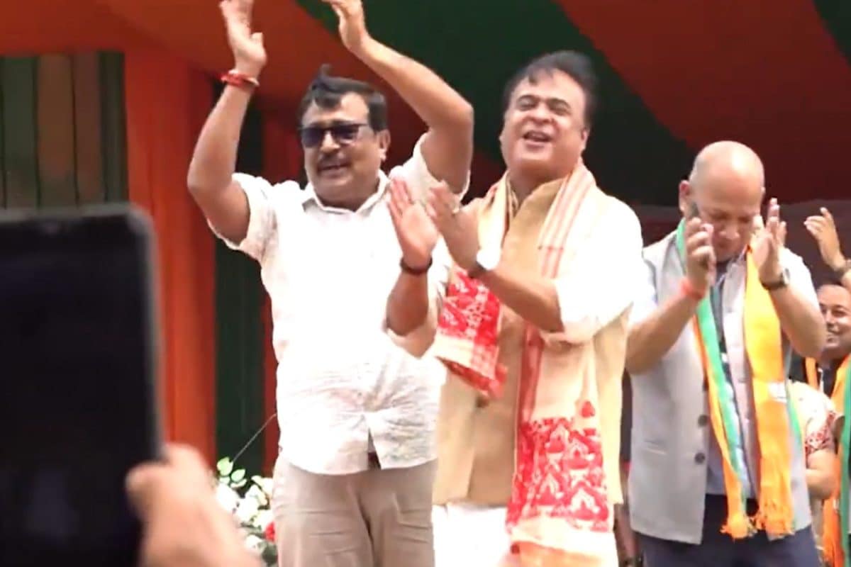 Assam CM Himanta Sarma Grooves To BJP Theme Song During Bongaigaon Rally | Watch