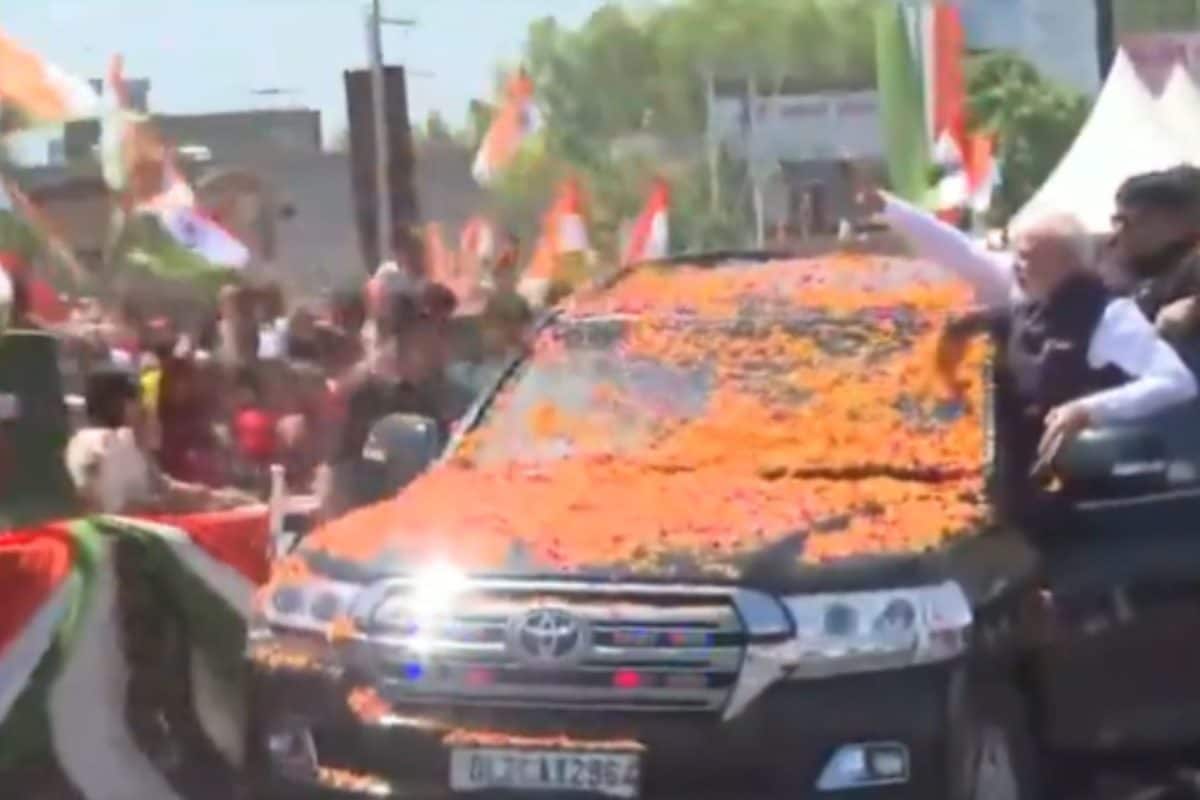 PM Modi Holds Roadshow In Saharanpur Ahead Of Delhi-Dehradun Expressway Inauguration