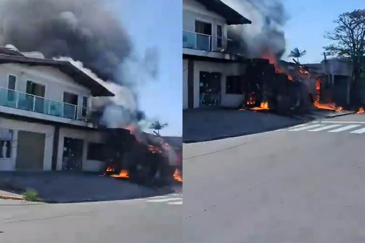 Four Killed After Aircraft Crashes Into Restaurant In Brazil, Catches Fire | Video