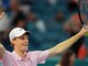 Jannik Sinner celebrates after defeating Jiri Lehecka at the Miami Open (Picture credit: AP)